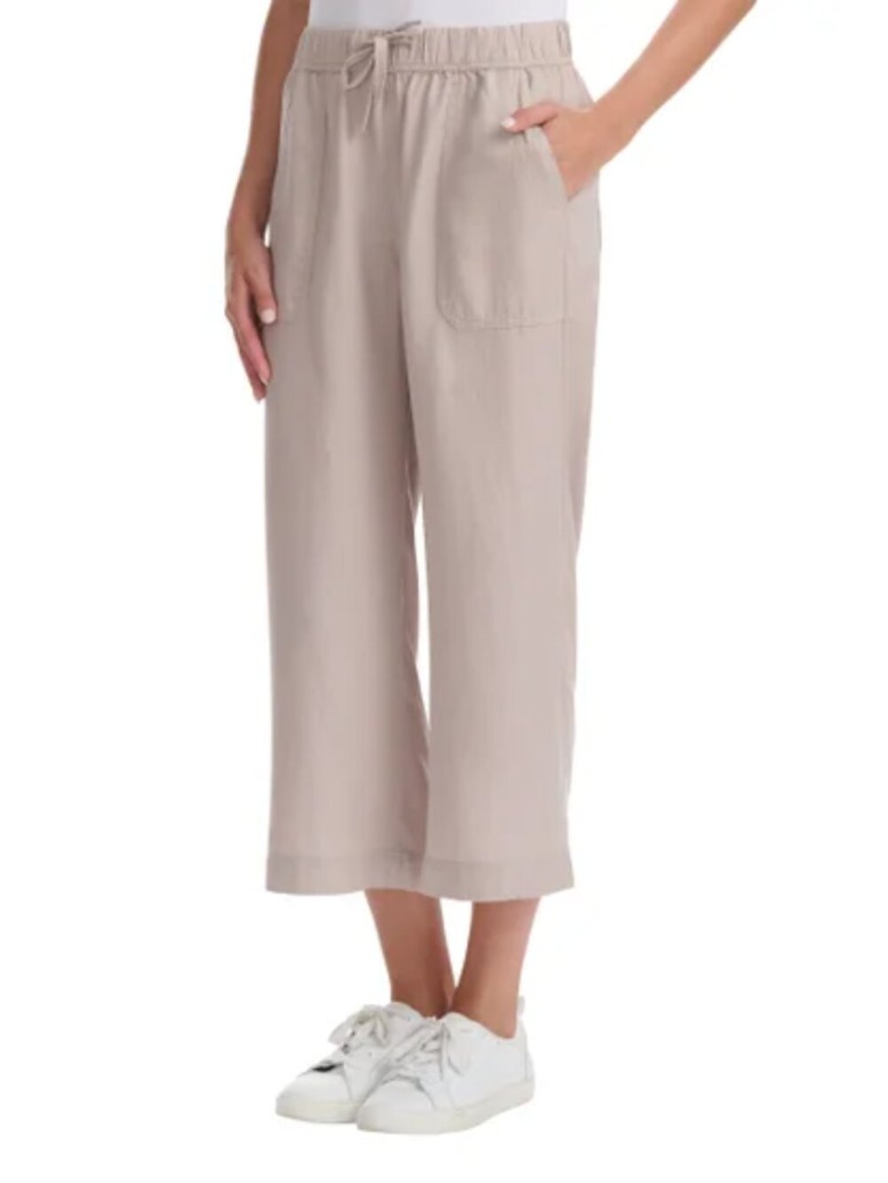 Splendid Women's Relaxed Fit Wide Leg Crop Pant - Picture 2 of 6